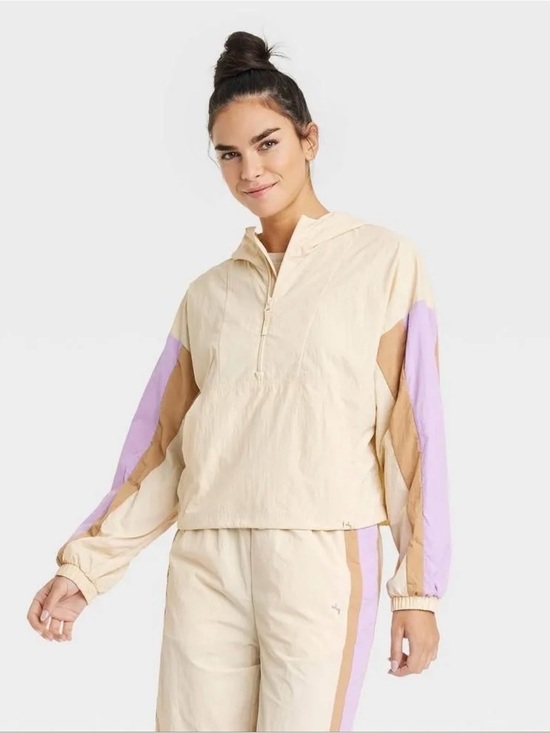 JoyLab Jackets & Blazers - Women's Pullover Windbreaker - JoyLab Ivory